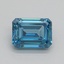 1.52 Ct. Fancy Vivid Blue Emerald Lab Grown Diamond
