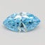 2.10 Ct. Fancy Vivid Blue Marquise Lab Grown Diamond
