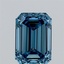 1.05 Ct. Fancy Vivid Blue Emerald Lab Grown Diamond