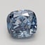 1.22 Ct. Fancy Intense Blue Cushion Lab Grown Diamond