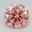 2.36 Ct. Fancy Vivid Pink Round Lab Grown Diamond