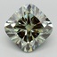 2.57 Ct. Fancy Intense  Green Cushion Lab Grown Diamond
