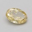 0.71 Ct. Fancy Intense Yellow Oval Lab Grown Diamond