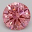 2.07 Ct. Fancy Vivid Pink Round Lab Grown Diamond