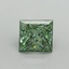1.01 Ct. Fancy Vivid Pacific Green Princess Lab Grown Diamond