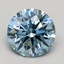 1.06 Ct. Fancy Blue Round Lab Grown Diamond