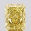 4.54 Ct. Fancy Vivid  Yellow Radiant Lab Grown Diamond