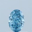 0.55 Ct. Fancy Vivid  Blue Oval Lab Grown Diamond