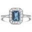 Art Deco Reproduction Aquamarine Vintage Ring