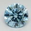 2.24 Ct. Fancy Vivid Blue Round Lab Grown Diamond