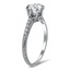 The Feline Ring, smalltop view on a hand
