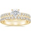 18K Yellow Gold Petite Olympia Diamond Ring with Sienna Eternity Diamond Ring (7/8 ct. tw.)