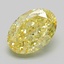 4.51 Ct. Fancy Intense Yellow Oval Lab Grown Diamond