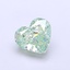 1.00 Ct. Fancy Vivid  Green Heart Lab Grown Diamond