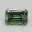 3.00 Ct. Fancy Vivid Pacific Green Emerald Lab Grown Diamond