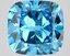 3.01 Ct. Fancy Vivid Blue Cushion Lab Grown Diamond