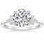 18K White Gold Stella Diamond Ring, smalltop view