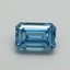 1.02 Ct. Fancy Vivid Blue Emerald Lab Grown Diamond