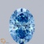 1.51 Ct. Fancy Vivid Blue Oval Lab Grown Diamond