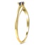 The Devondra Ring, smalltop view on a hand