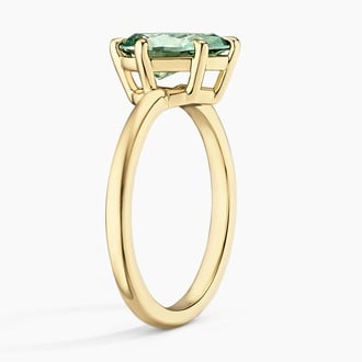 Mina Pacific Green Lab Diamond Tilted Solitaire Ring (1 1/2 ct. tw.)