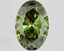 8.12 Ct. Fancy Vivid Green Oval Lab Grown Diamond