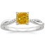 Platinum Petite Twisted Vine Diamond Ring (1/8 ct. tw.), smalltop view