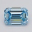 5.10 Ct. Fancy Vivid  Blue Emerald Lab Grown Diamond