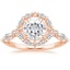14KR Moissanite Versailles Halo Diamond Ring (1/2 ct. tw.), smalltop view