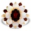 Retro Garnet Cocktail Ring