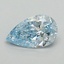 1.04 Ct. Fancy Intense Blue Pear Lab Grown Diamond