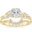 18K Yellow Gold Secret Garden Diamond Ring (1/2 ct. tw.) with Lunette Diamond Ring
