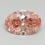 2.54 Ct. Fancy Vivid Pink Oval Lab Grown Diamond