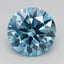 1.68 Ct. Fancy Vivid Blue Round Lab Grown Diamond