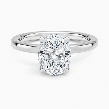 18K White Gold 2mm Petite Elodie Perfect Fit Solitaire Ring