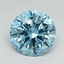 3.08 Ct. Fancy Vivid Blue Round Lab Grown Diamond