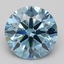 2.51 Ct. Fancy Vivid Blue Round Lab Grown Diamond