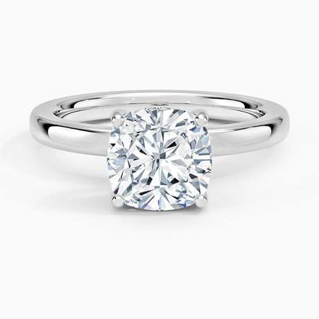 18K White Gold Sydney Perfect Fit Hidden Halo 2mm Diamond Ring