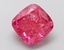 1.56 Ct. Fancy Vivid  Pink Cushion Lab Grown Diamond