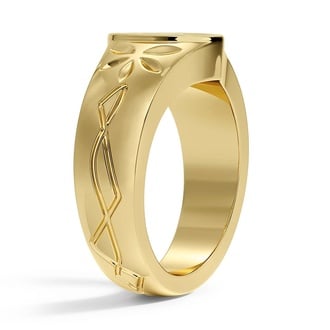 Custom Engraved Butterfly Marquise Diamond Ring