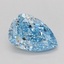 1.00 Ct. Fancy Vivid Blue Pear Lab Grown Diamond