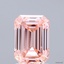 2.09 Ct. Fancy Intense  Pink Emerald Lab Grown Diamond