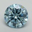 8.12 Ct. Fancy Vivid Blue Round Lab Grown Diamond