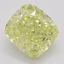 0.53 Ct. Fancy Intense Yellow Cushion Diamond