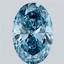 5.52 Ct. Fancy Vivid Blue Oval Lab Grown Diamond