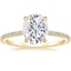 18K Yellow Gold Demi Three-Quarter Coverage Diamond Ring (1/3 ct. tw.), smalltop view