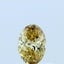 0.38 Ct. Fancy Yellow Oval Lab Grown Diamond