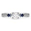 Custom Turtle Sapphire and Diamond Ring