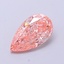 0.48 Ct. Fancy Vivid  Pink Pear Lab Grown Diamond