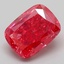 3.18 Ct. Fancy Vivid Pink Cushion Lab Grown Diamond